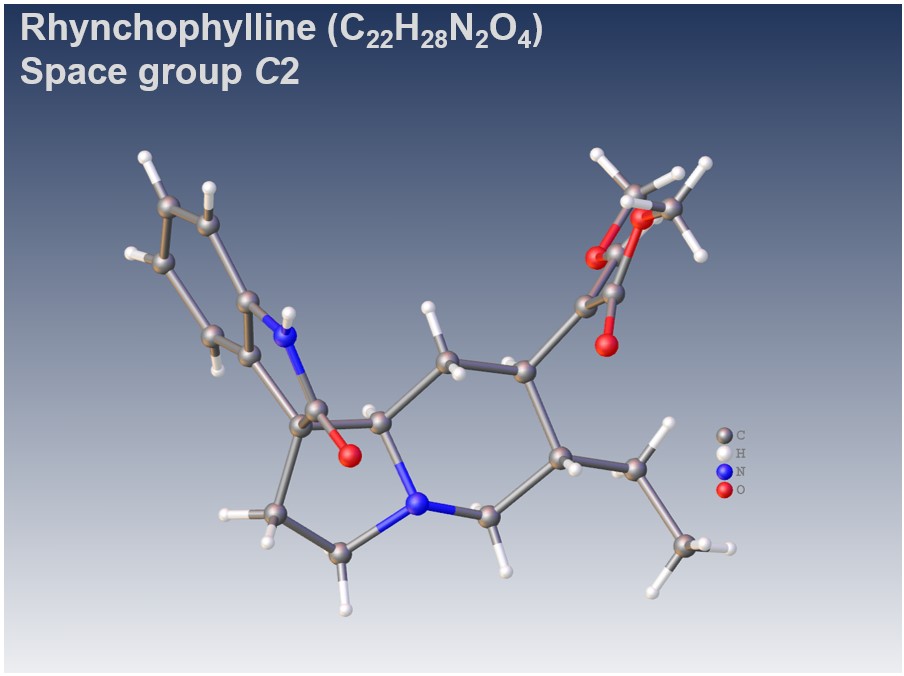 Refined molecular structure of Rhynchophylline